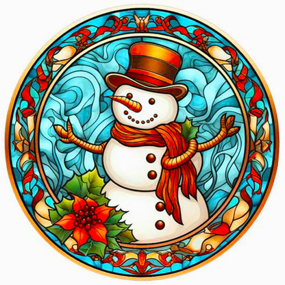 Christmas Snowman - Full Round Drill Diamond Painting 40*40CM