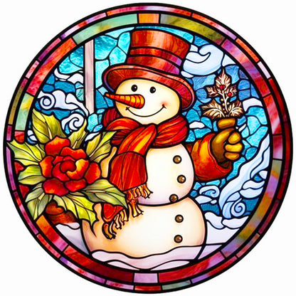 Christmas Snowman - Full Round Drill Diamond Painting 40*40CM