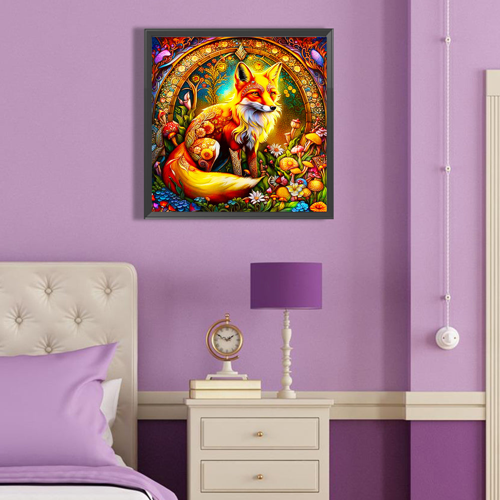 Brilliant Fox - Full Round Drill Diamond Painting 40*40CM