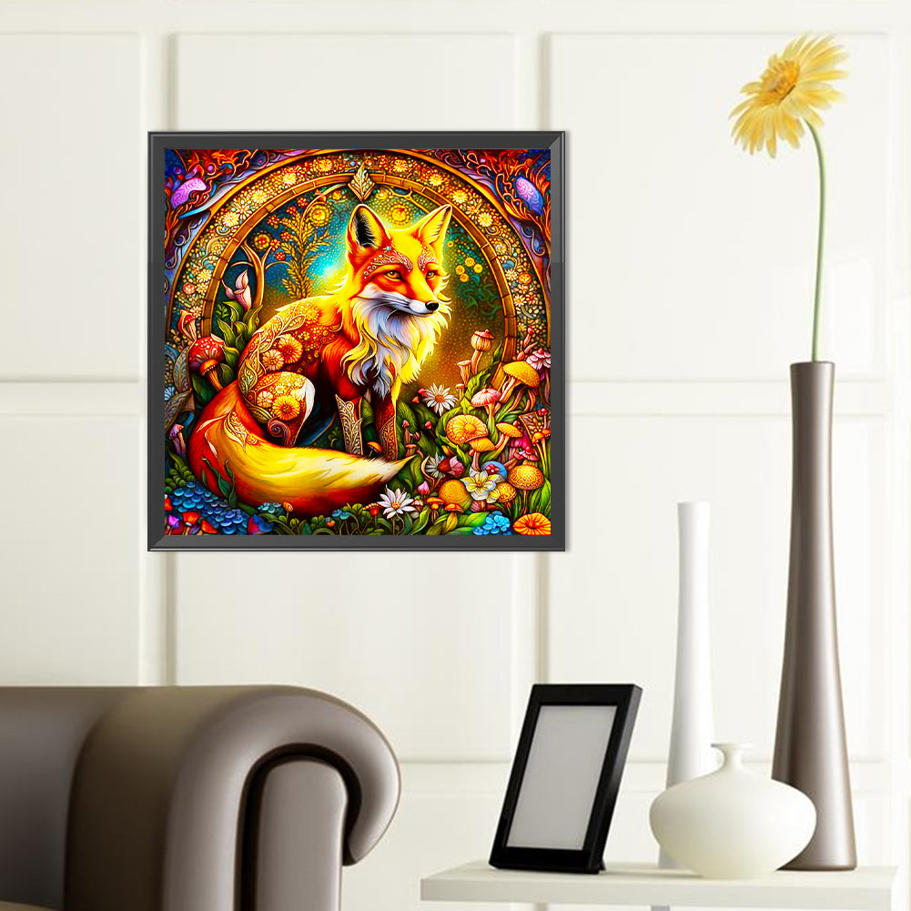 Brilliant Fox - Full Round Drill Diamond Painting 40*40CM