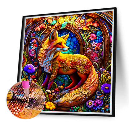 The Fox That Looks Back Brilliantly - Full Round Drill Diamond Painting 40*40CM