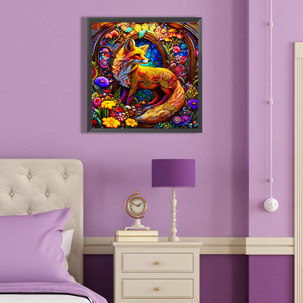 The Fox That Looks Back Brilliantly - Full Round Drill Diamond Painting 40*40CM