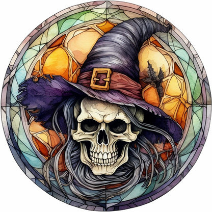 Halloween Glass Painting - Full Round Drill Diamond Painting 30*30CM