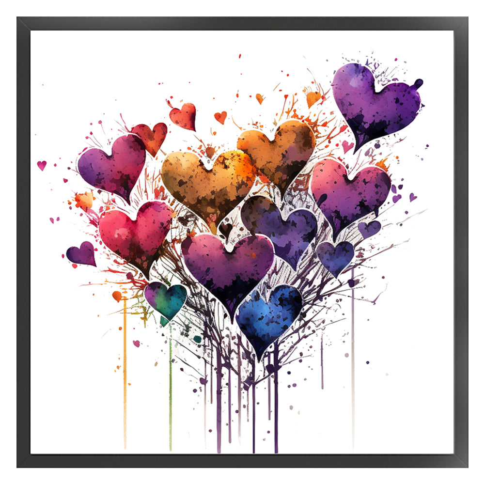 Love - 16CT Stamped Cross Stitch 40*40CM