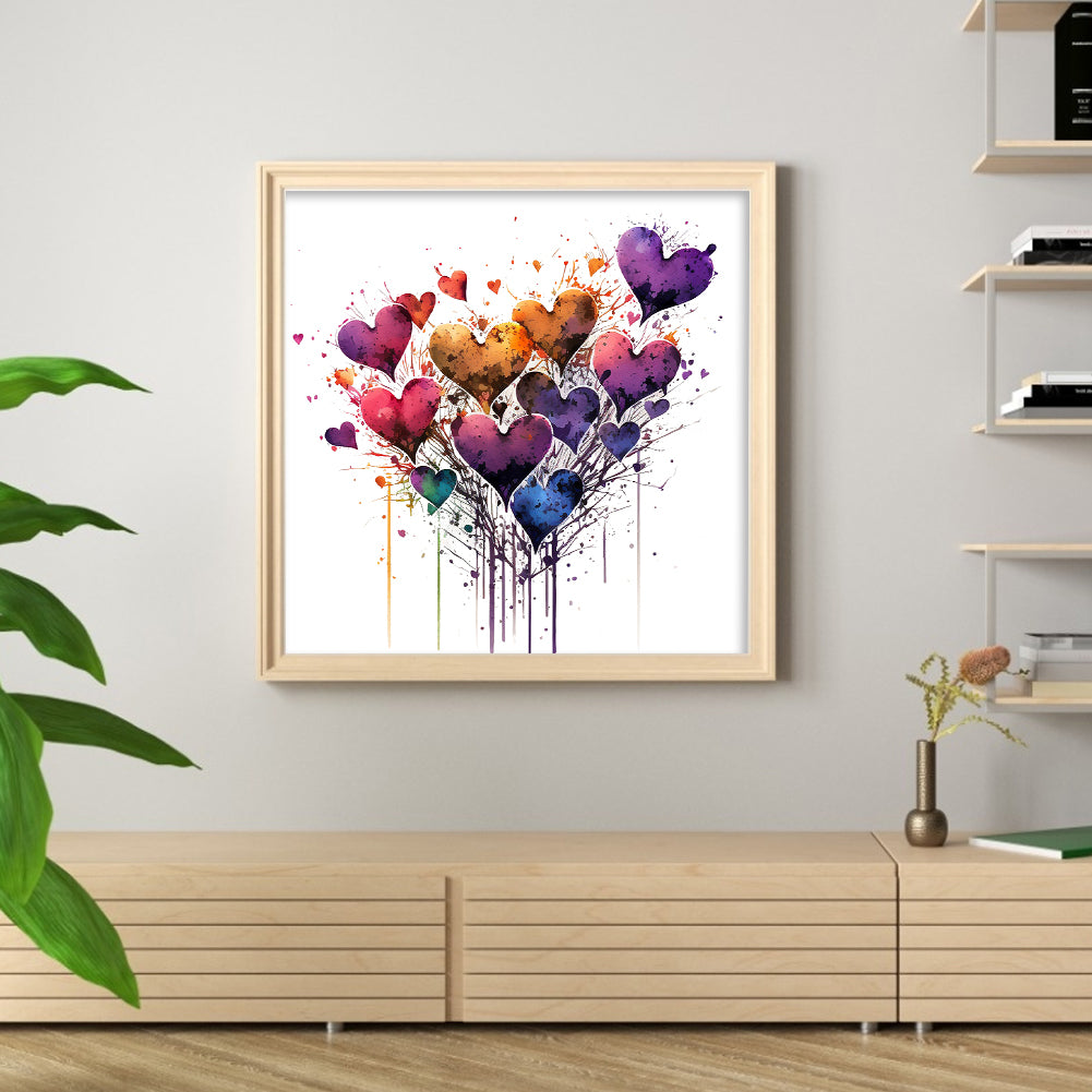 Love - 16CT Stamped Cross Stitch 40*40CM