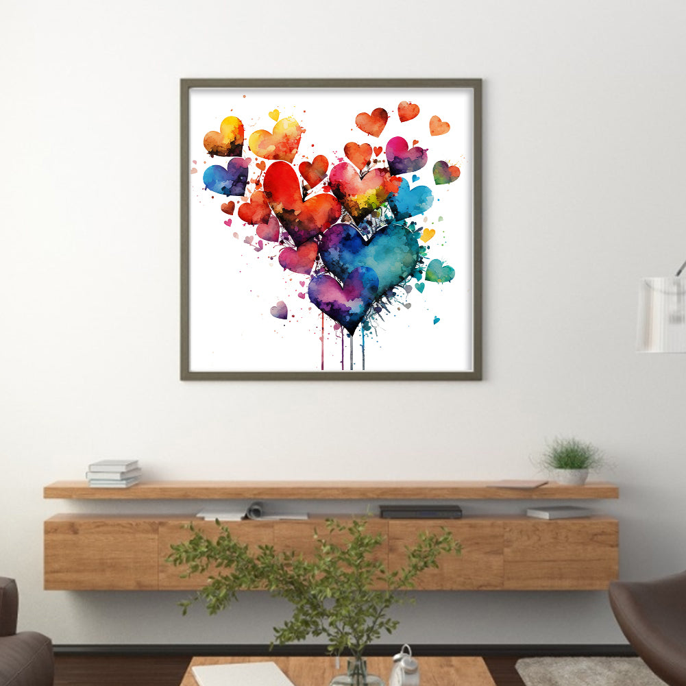 Love - 16CT Stamped Cross Stitch 40*40CM