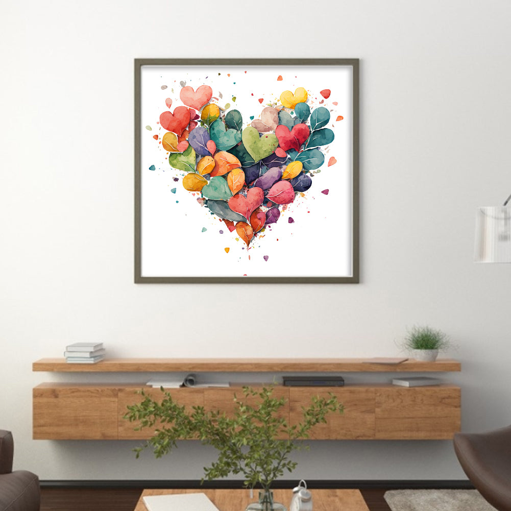 Love - 16CT Stamped Cross Stitch 40*40CM