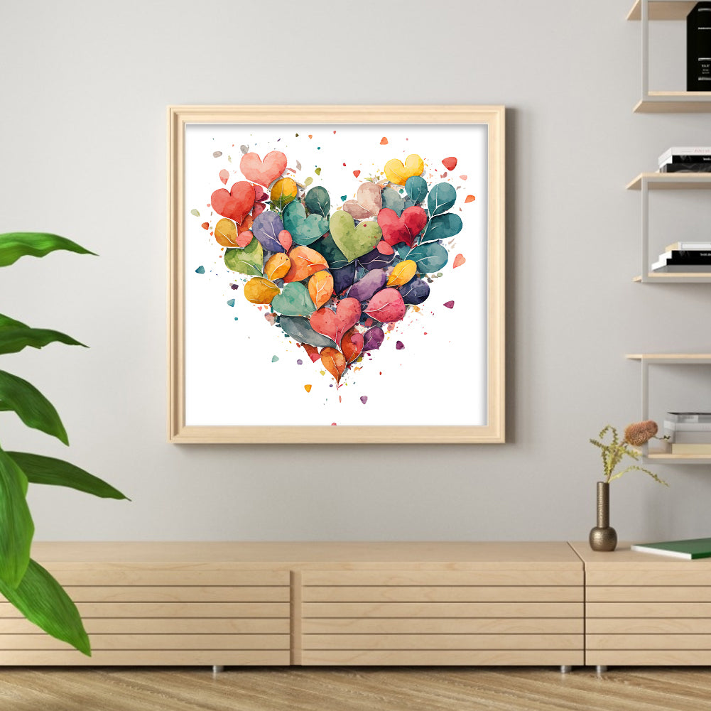 Love - 16CT Stamped Cross Stitch 40*40CM