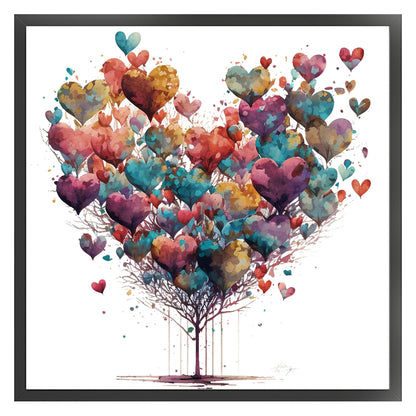 Love - 16CT Stamped Cross Stitch 40*40CM