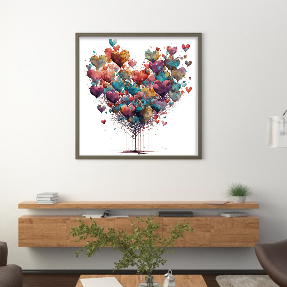 Love - 16CT Stamped Cross Stitch 40*40CM
