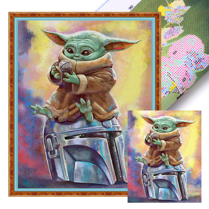 Yoda - 14CT Stamped Cross Stitch 40*50CM