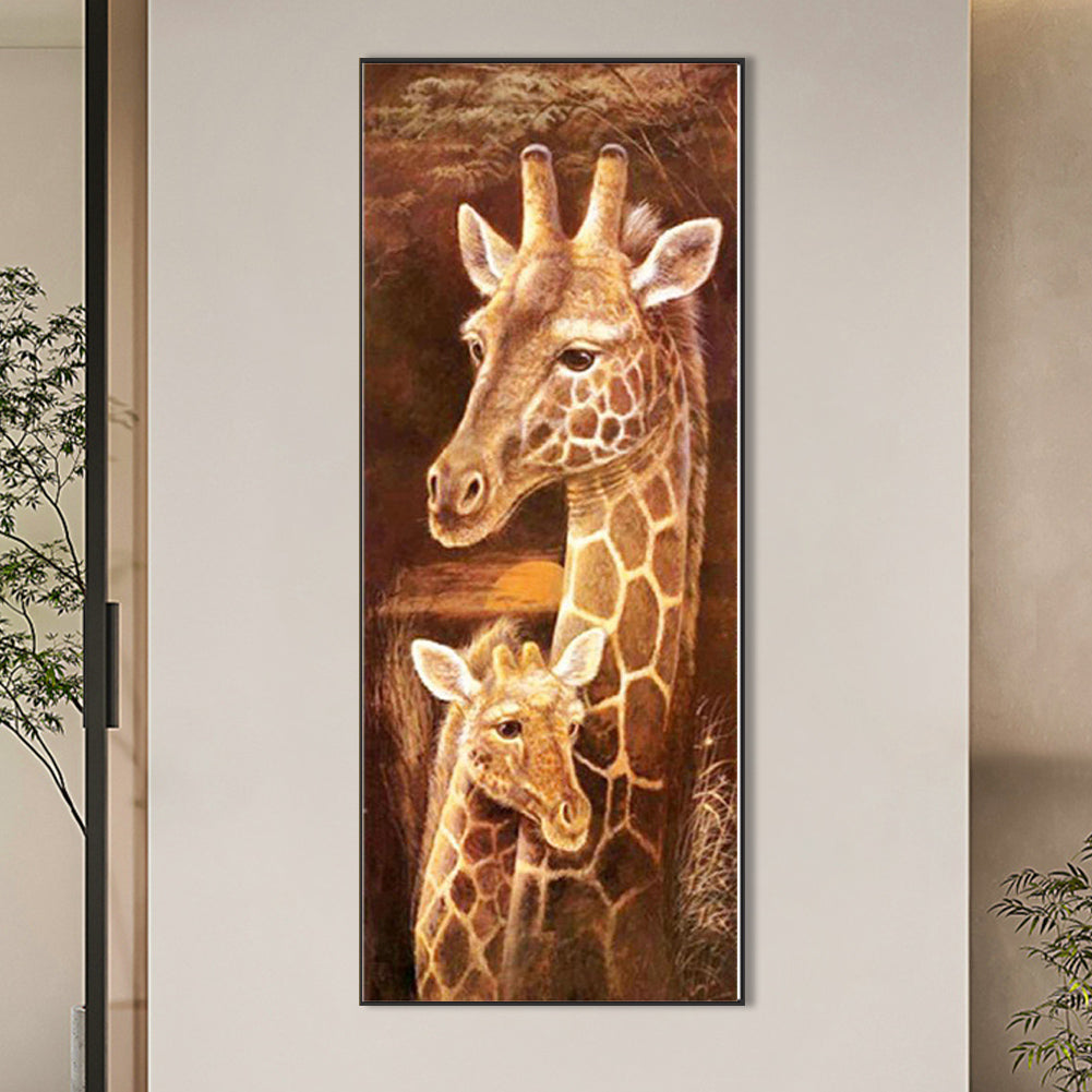 Giraffe - Full Round Drill Diamond Painting 30*75CM