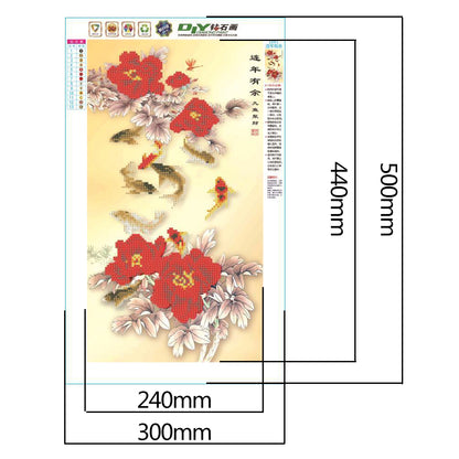 Fish - Full Square Drill Diamond Painting 30*50CM