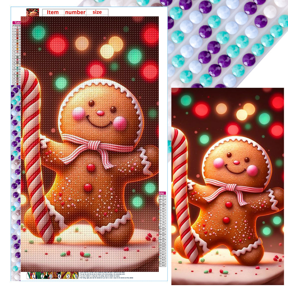 Ginger Sugar Cookies - Full Round Drill Diamond Painting 40*70CM