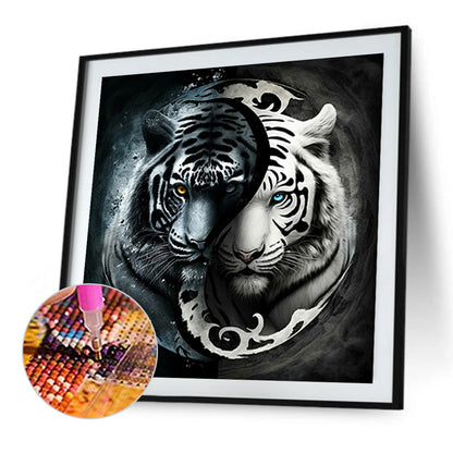 Yin Yang Wolf - Full Square Drill Diamond Painting 50*50CM