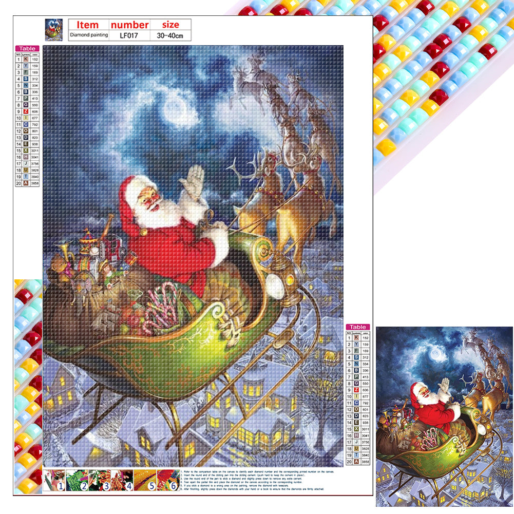 Santa Claus - Full Square Drill Diamond Painting 30*40CM