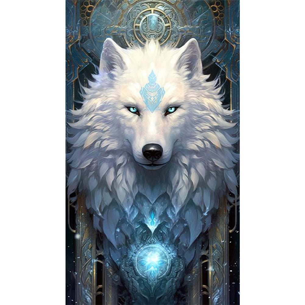 Aurora Wolf - Full Square AB Drill Diamond Painting 40*70CM