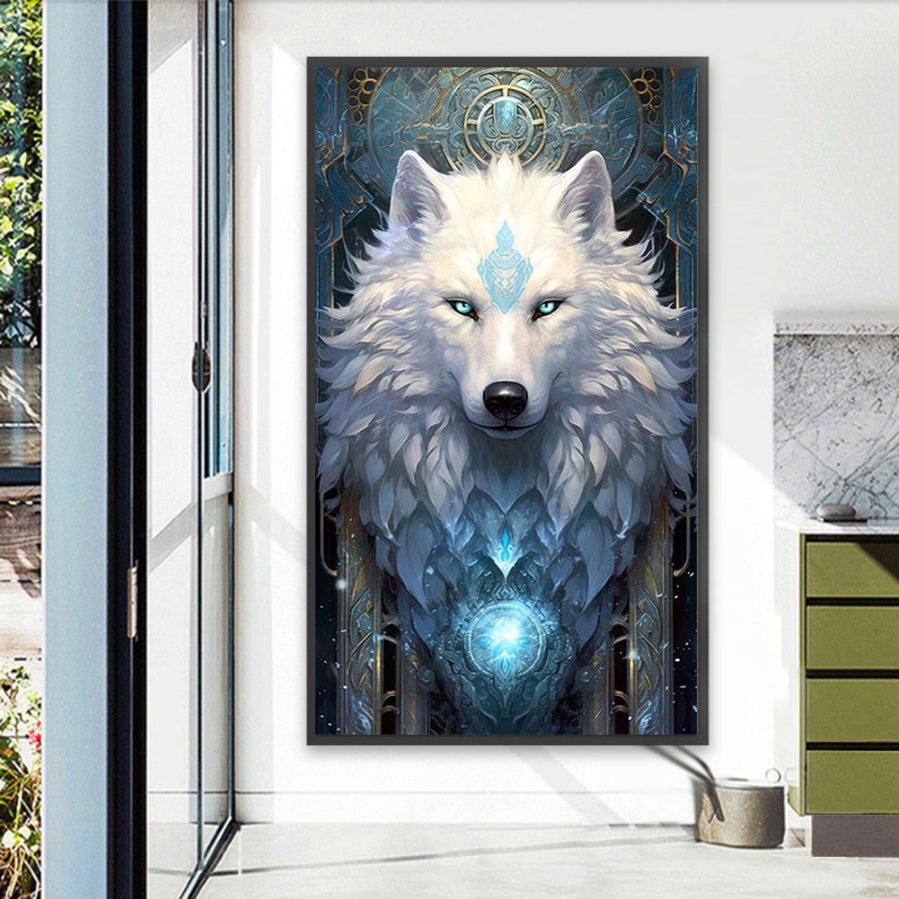 Aurora Wolf - Full Square AB Drill Diamond Painting 40*70CM