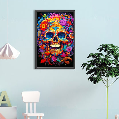 Color Skull - Full Round Drill Diamond Painting 40*60CM