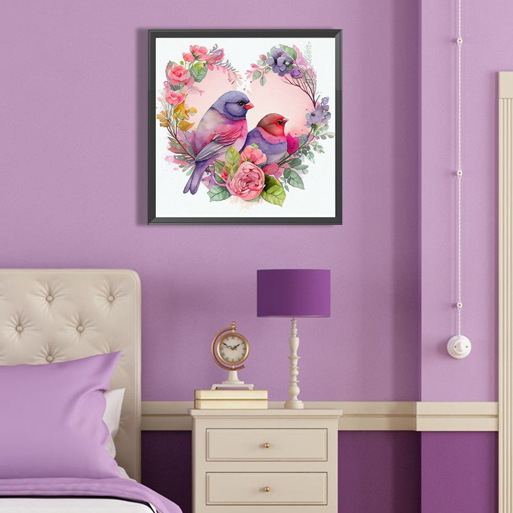Love Sparrow - Full Round Drill Diamond Painting 40*40CM