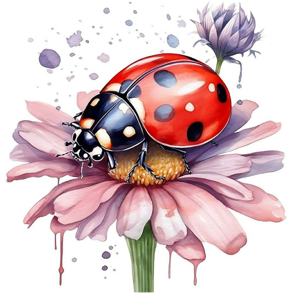 Ladybug - Full Round Drill Diamond Painting 40*40CM
