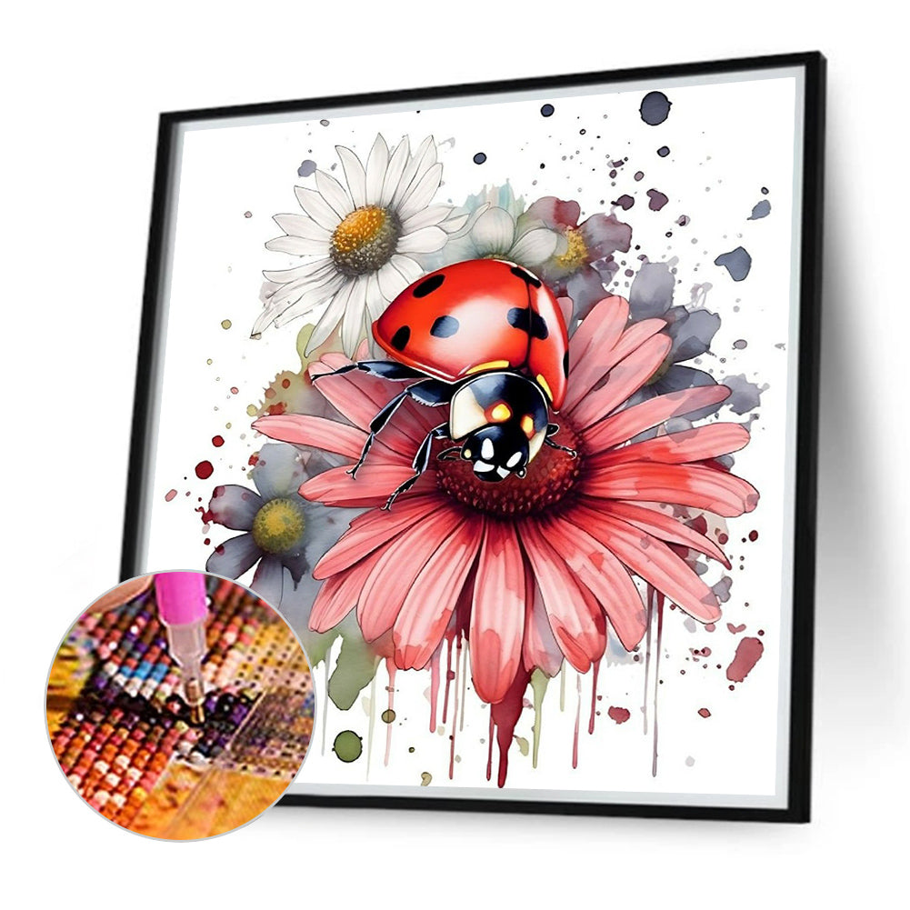 Ladybug - Full Round Drill Diamond Painting 40*40CM