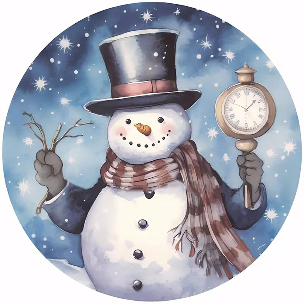 Snowman - Full Round Drill Diamond Painting 40*40CM