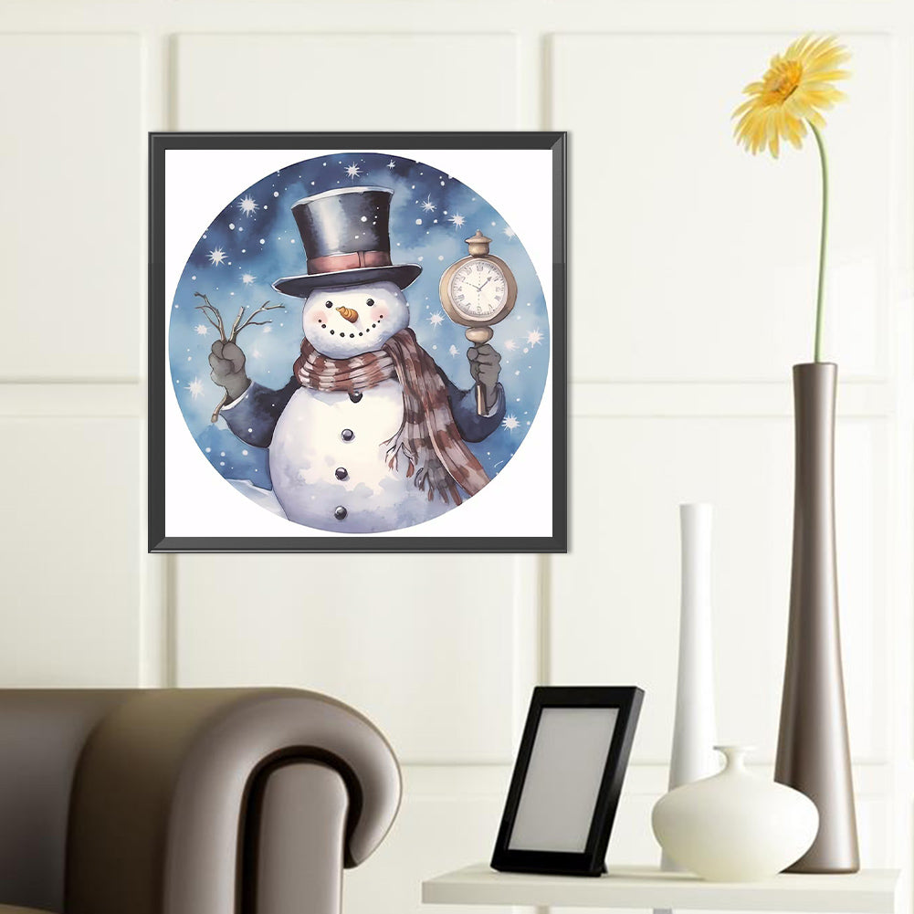 Snowman - Full Round Drill Diamond Painting 40*40CM