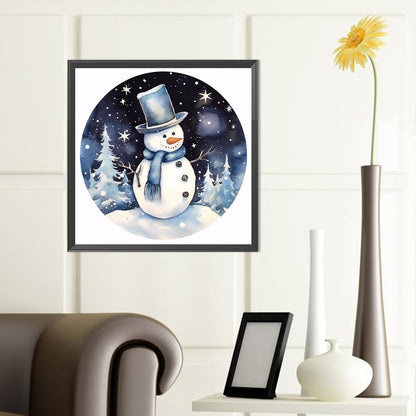 Snowman - Full Round Drill Diamond Painting 40*40CM