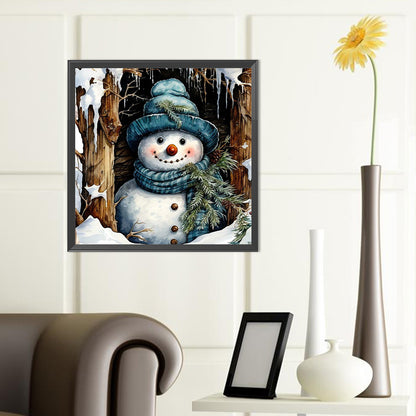 Christmas Snowman - Full Round Drill Diamond Painting 40*40CM