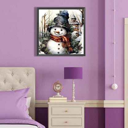 Christmas Snowman - Full Round Drill Diamond Painting 40*40CM