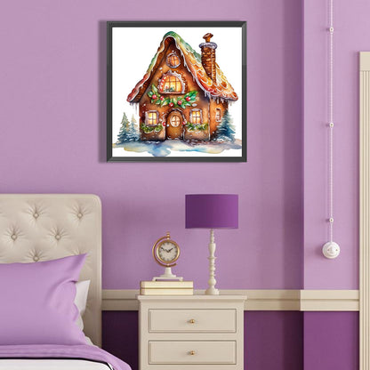 Christmas Cabin - Full Round Drill Diamond Painting 40*40CM