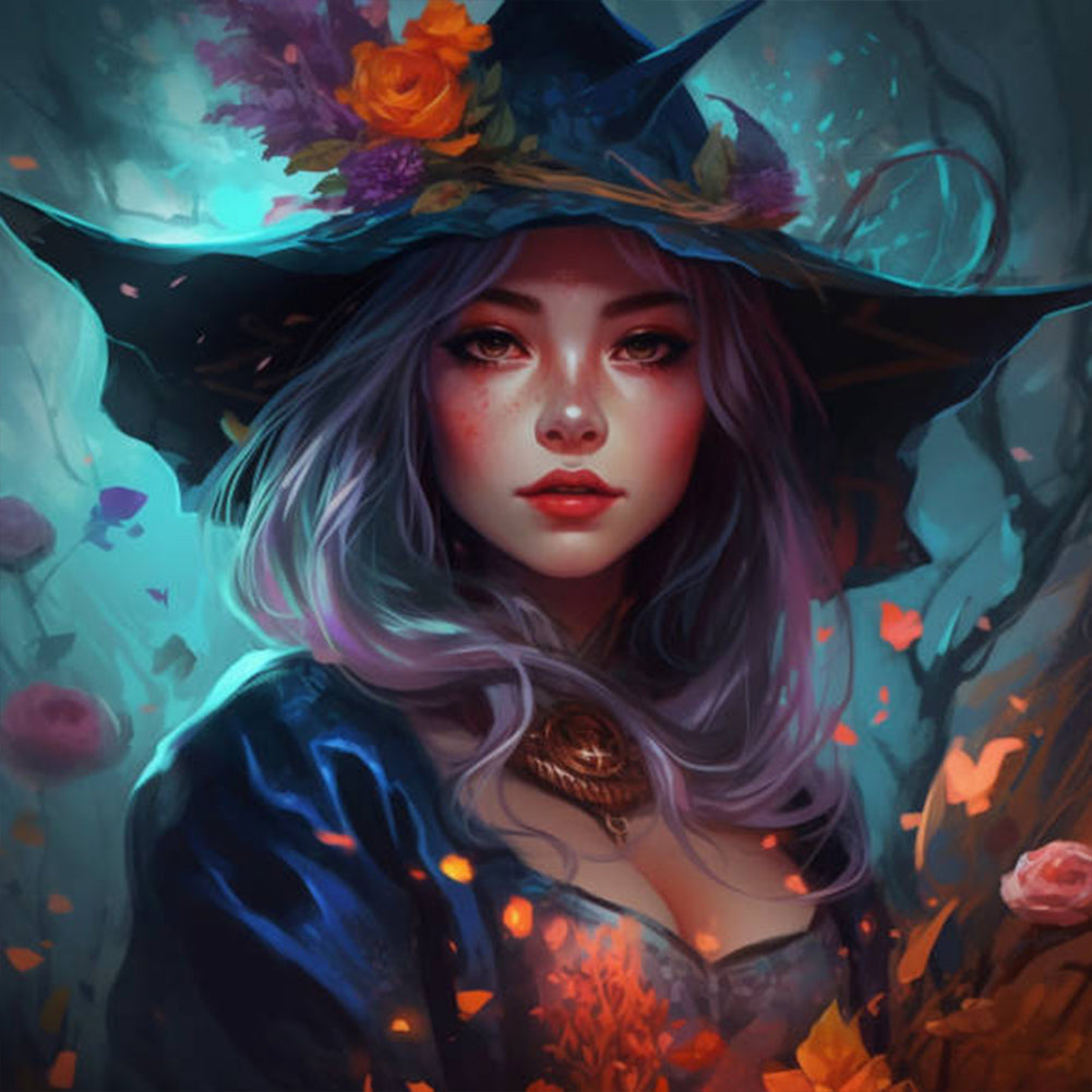 Witch - Full Round Drill Diamond Painting 50*50CM