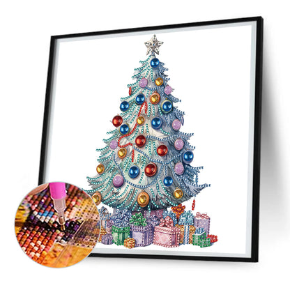 Colorful Christmas Tree - Special Shaped Drill Diamond Painting 30*30CM