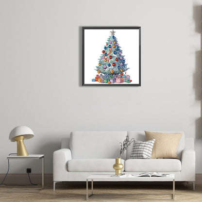 Colorful Christmas Tree - Special Shaped Drill Diamond Painting 30*30CM