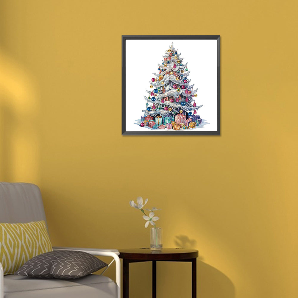 Colorful Christmas Tree - Special Shaped Drill Diamond Painting 30*30CM