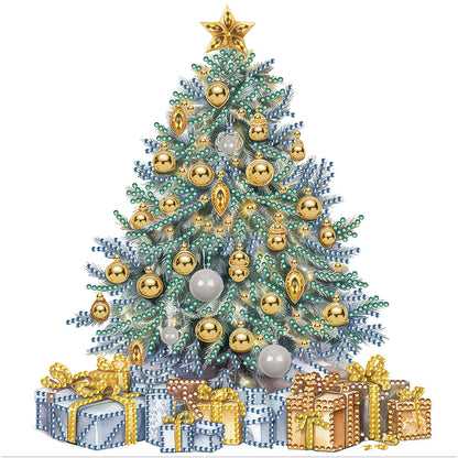 Colorful Christmas Tree - Special Shaped Drill Diamond Painting 30*30CM