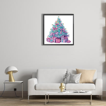 Colorful Christmas Tree - Special Shaped Drill Diamond Painting 30*30CM