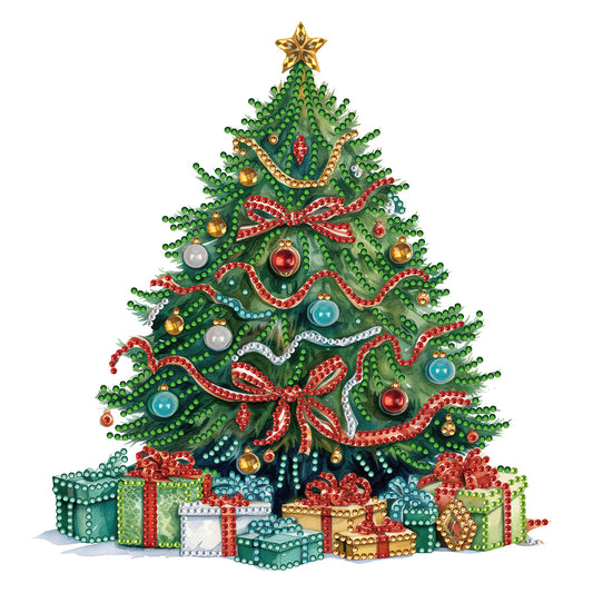 Colorful Christmas Tree - Special Shaped Drill Diamond Painting 30*30CM