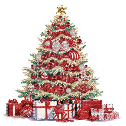 Colorful Christmas Tree - Special Shaped Drill Diamond Painting 30*30CM