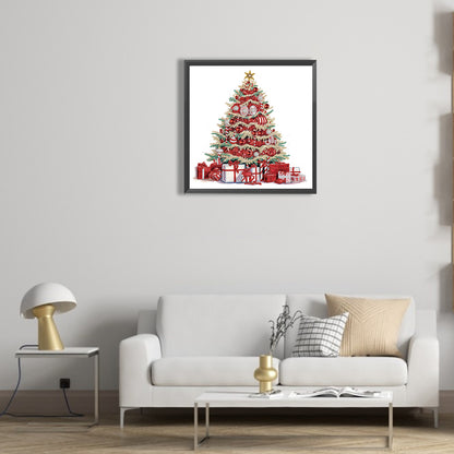 Colorful Christmas Tree - Special Shaped Drill Diamond Painting 30*30CM