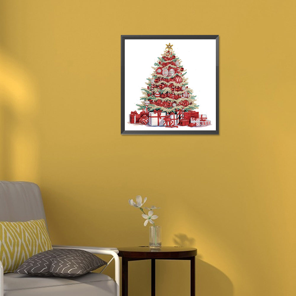 Colorful Christmas Tree - Special Shaped Drill Diamond Painting 30*30CM