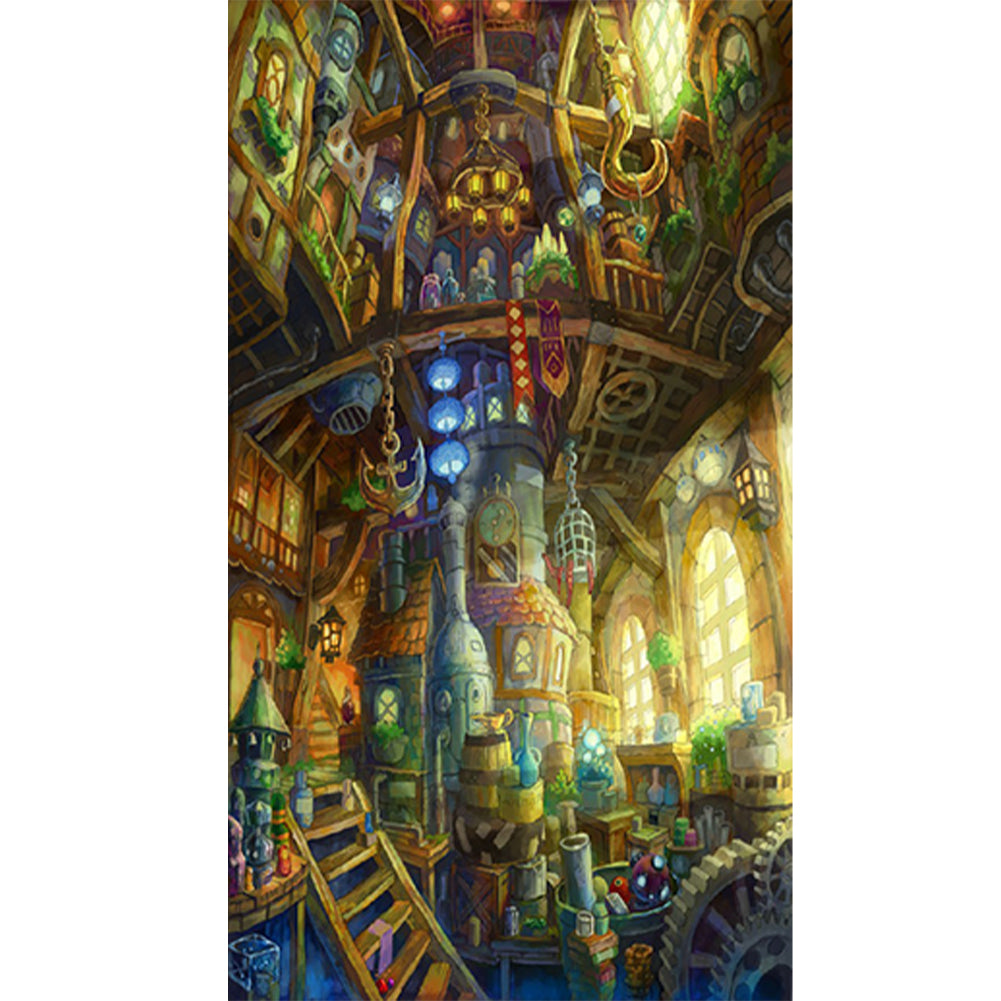 Cabin - Full Round Drill Diamond Painting 30*50CM