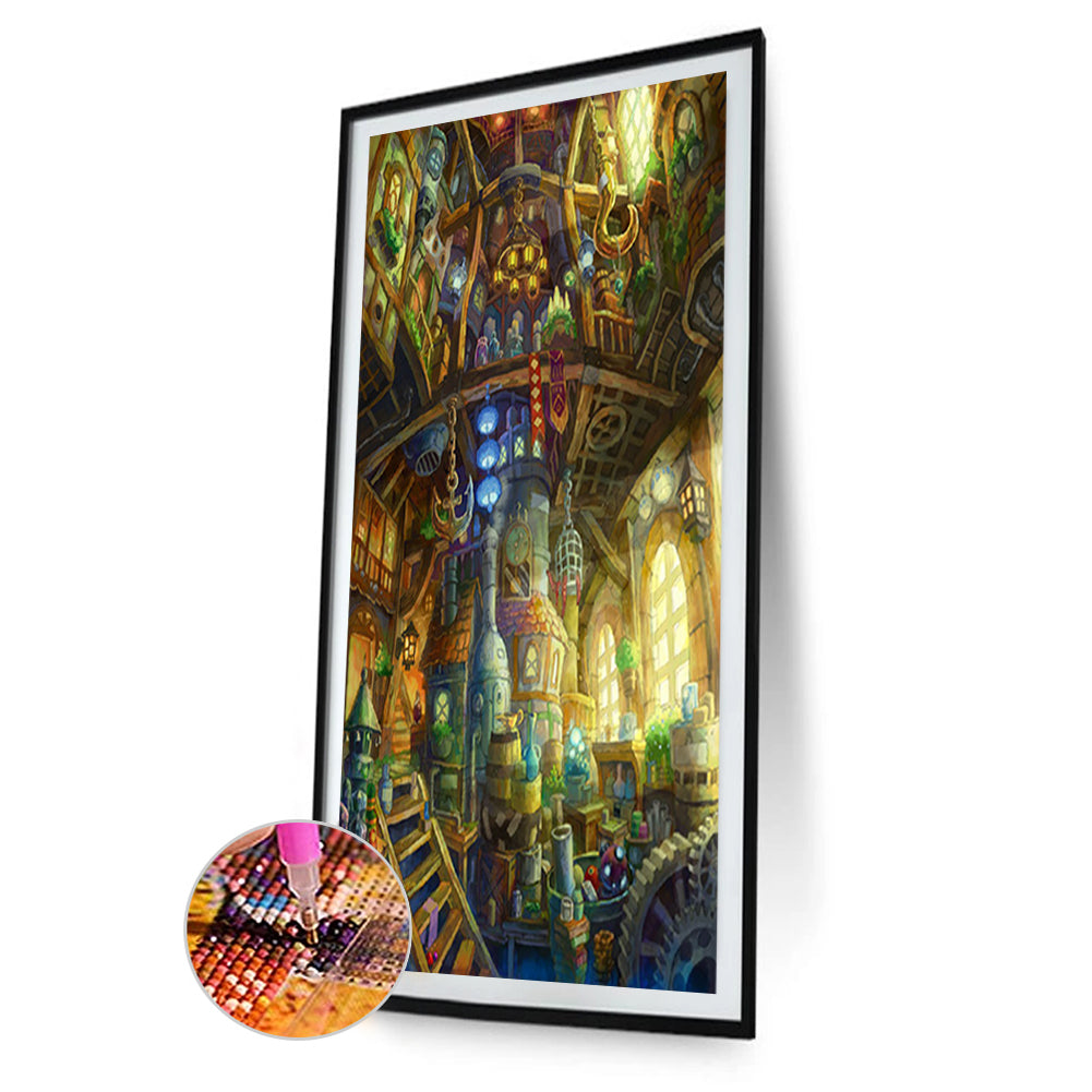 Cabin - Full Round Drill Diamond Painting 30*50CM