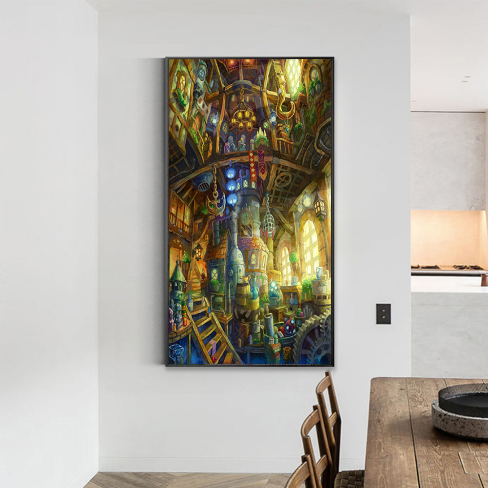 Cabin - Full Round Drill Diamond Painting 30*50CM