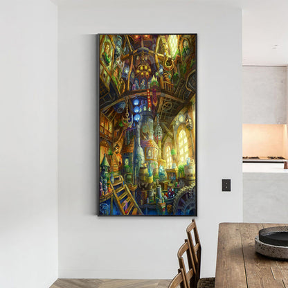 Cabin - Full Round Drill Diamond Painting 30*50CM