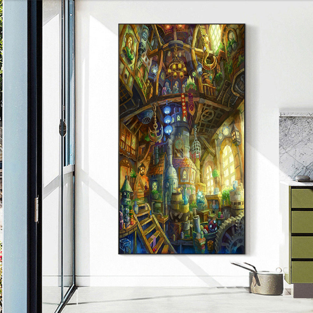 Cabin - Full Round Drill Diamond Painting 30*50CM