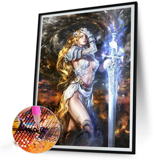 Warrior Goddess - Full Round Drill Diamond Painting 40*50CM