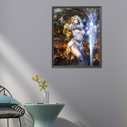 Warrior Goddess - Full Round Drill Diamond Painting 40*50CM
