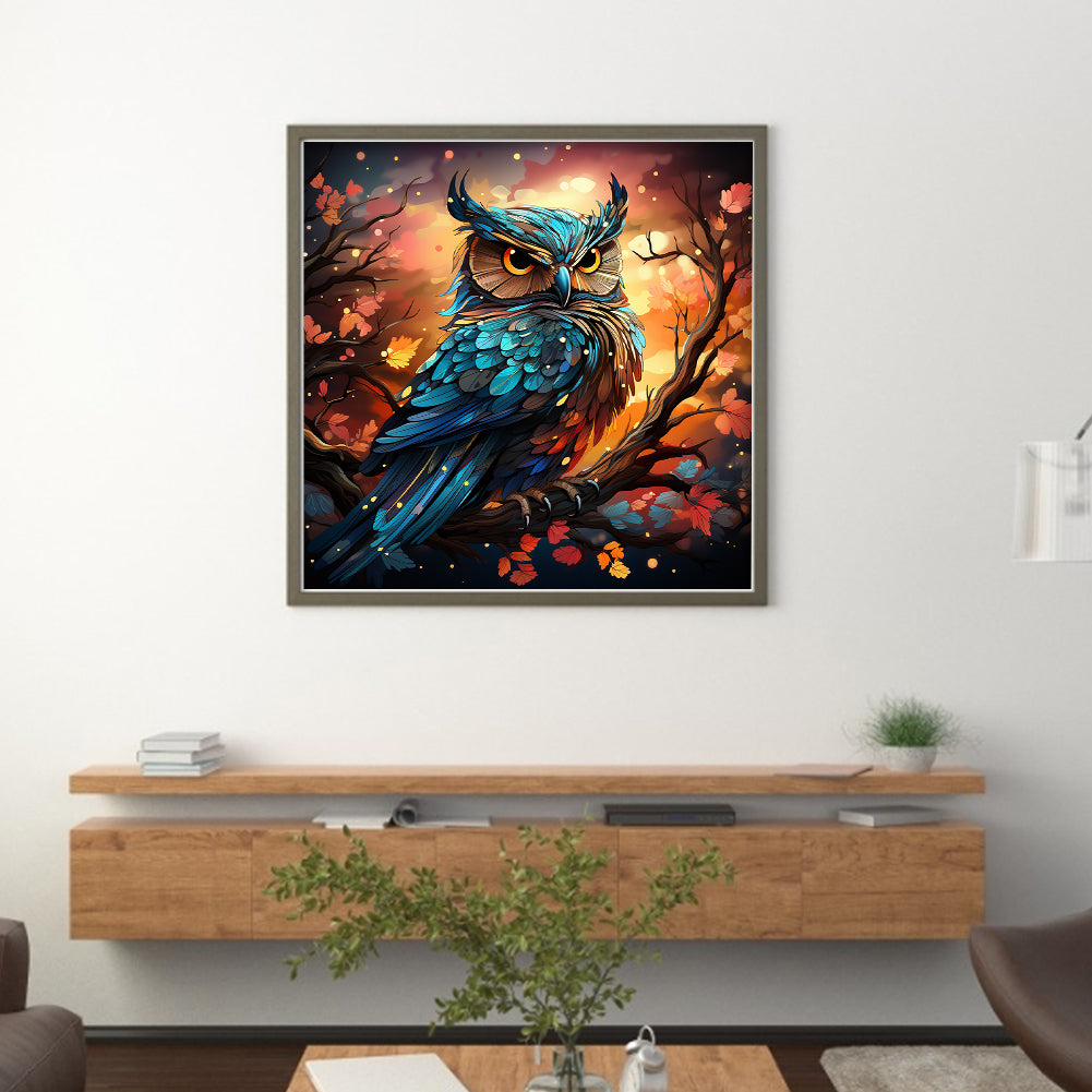 Owl - 11CT Stamped Cross Stitch 50*50CM